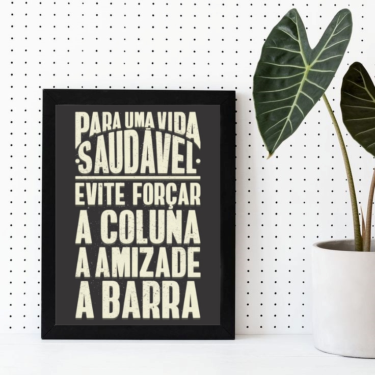 Quadro Conselho Para Uma Vida Saudável