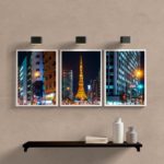 Kit 3 Quadros Decorativos Noite Em Paris