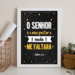 Quadro Salmo O Senhor É O Meu Pastor