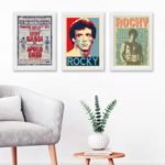 Kit 3 Quadros Decorativos Rocky Balboa Vintage