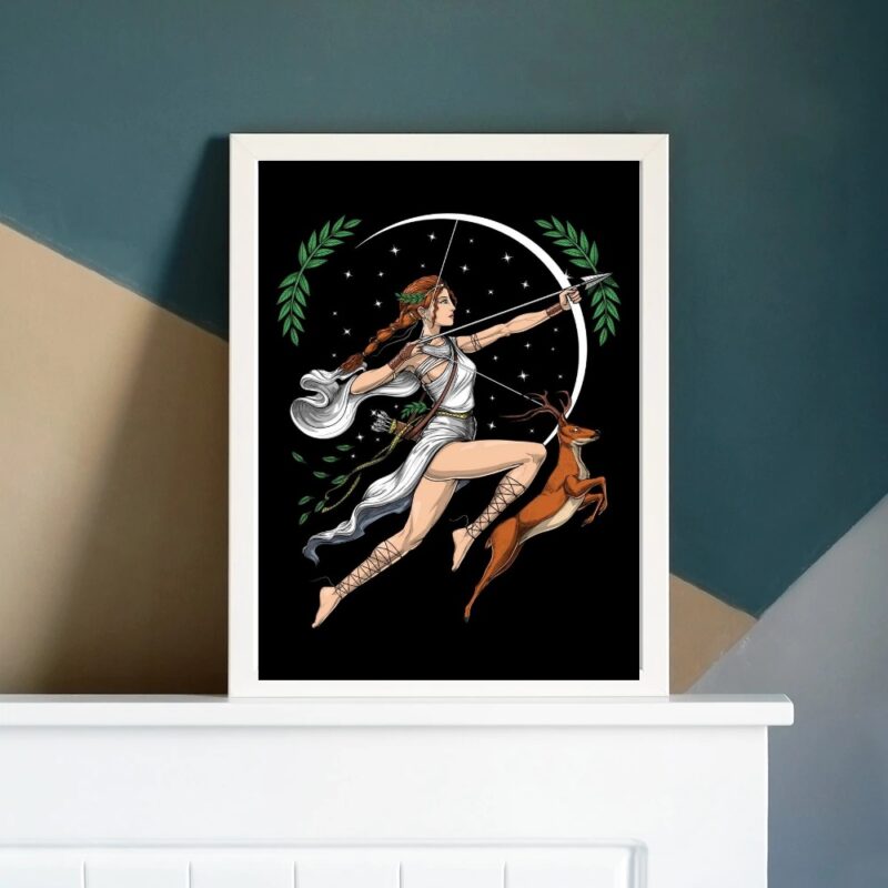 Quadro Decorativo Arte Deusa Artemis