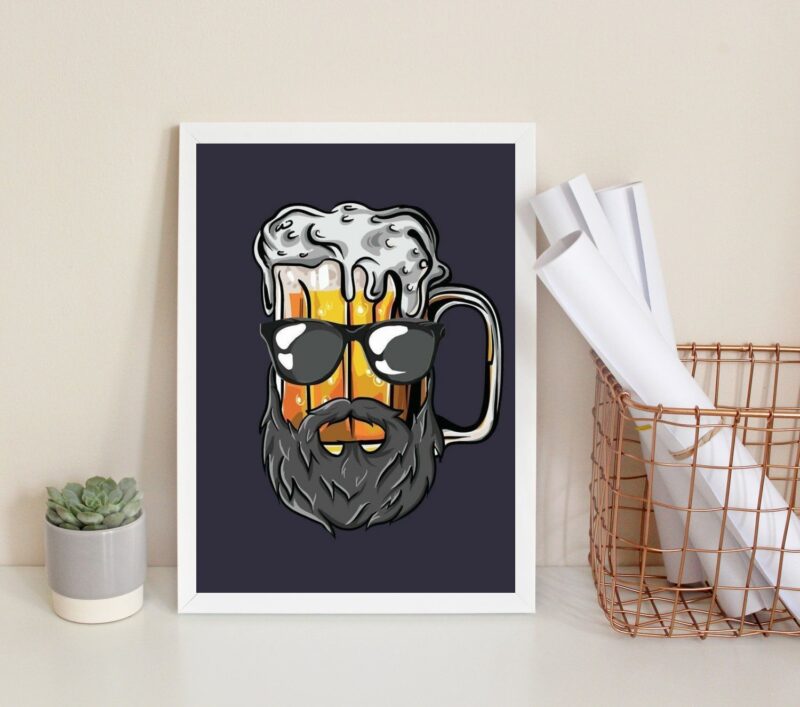 Quadro Decorativo Cerveja Barbearia