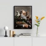 Quadro Decorativo Darwin Com Animais