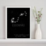 Quadro Decorativo Constelação Signo Escorpião