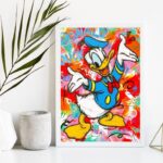 Quadro Decorativo Arte Grafite Pato Donald