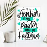 Quadro Evangélico O Senhor É O Meu Pastor