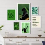 Composição Quadros Decorativos Oxóssi Verde