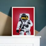 Quadro Decorativo Astronauta Pop Art