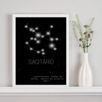 Quadro Decorativo Constelação Signo Sagitário