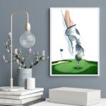 Quadro Decorativo Aquarela Golf