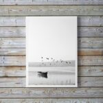 Quadro Decorativo Minimalista Fotografia Lago