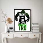 Quadro Decorativo Treine Como Um Monstro