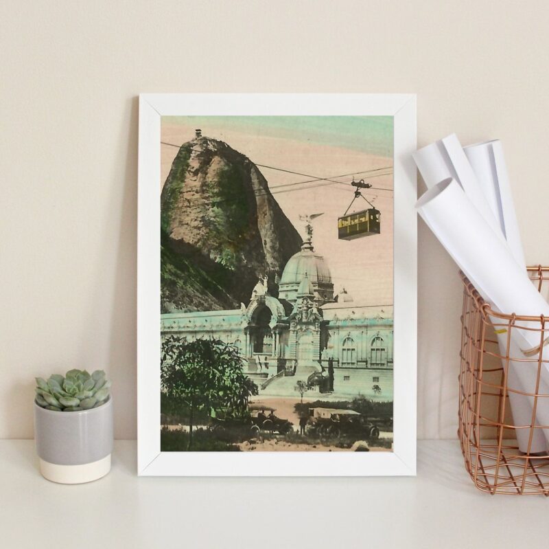 Quadro Fotografia Antiga Rio De Janeiro- Pão De Açucar