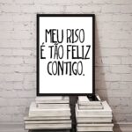 Quadro Meu Riso É Tão Feliz Contigo