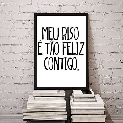 Quadro Meu Riso É Tão Feliz Contigo