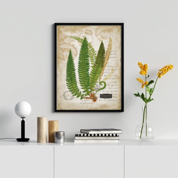 Quadro Decorativo Vintage Botânica Folhas