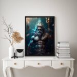 Quadro Decorativo Poseidon- Deus Do Mar