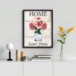 Quadro Decorativo Home Sweet Home- Flores