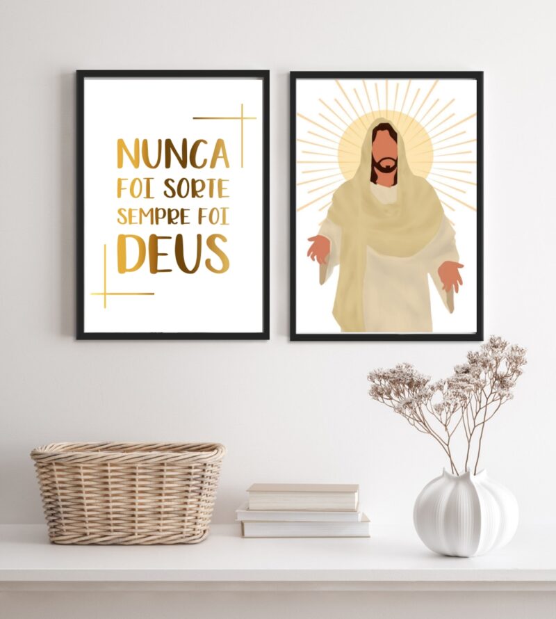 Composição 2 Quadros Evangélicos Sempre Foi Deus