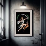 Quadro Decorativo Arte Deusa Artemis- 60x48 Cm