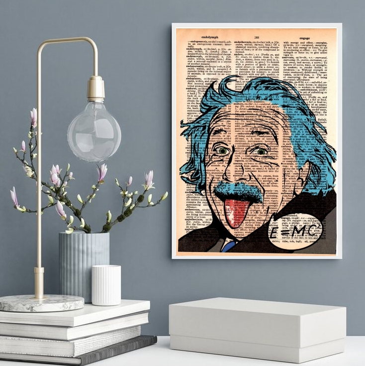 Quadro Decorativo Einstein- Pop Art