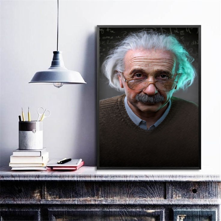 Quadro Decorativo Fotografia Einstein