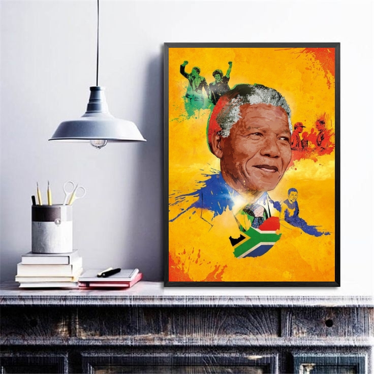 Quadro Decorativo Nelson Mandela- Arte