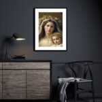 Quadro Virgem Maria Com Menino Jesus- 60x48 Cm