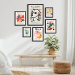 Conjunto 6 Quadros Papiers Découpés Matisse e Miró