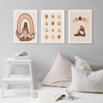 Kit 3 Quadros Decorativos Yoga- Poses