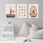 Kit 3 Quadros Decorativos Yoga- Posições