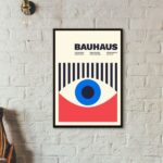 Quadro Arte Abstrata Bauhaus Eye Poster