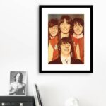 Quadro Beatles Anos 70 - 60x48 Cm B