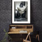 Quadro Darth Vader Bathroom 60x48 Cm