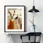 Quadro Decorativo Alpacas - 60x48 Cm