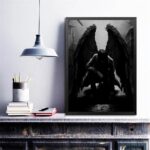 Quadro Decorativo Anjo Negro