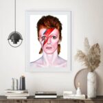 Quadro Decorativo David Bowie 60x48 Cm