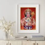 Quadro Decorativo Lord Hanuman- 60X48 Cm