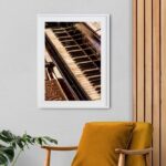 Quadro Decorativo Fotografia Piano 60x48 Cm