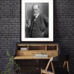 Quadro Decorativo Freud P&B 60x48 Cm