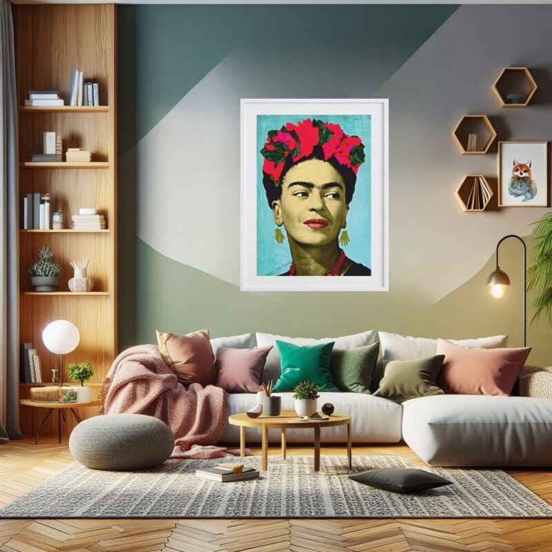 Quadro Decorativo Frida Kahlo 60x48 Cm B