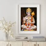 Quadro Decorativo Lord Hanuman- 60X48 Cm