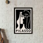 Quadro Decorativo Picasso - Preto No Branco