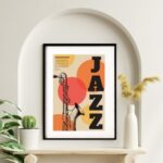 Quadro Decorativo Poster Jazz 60x48 Cm