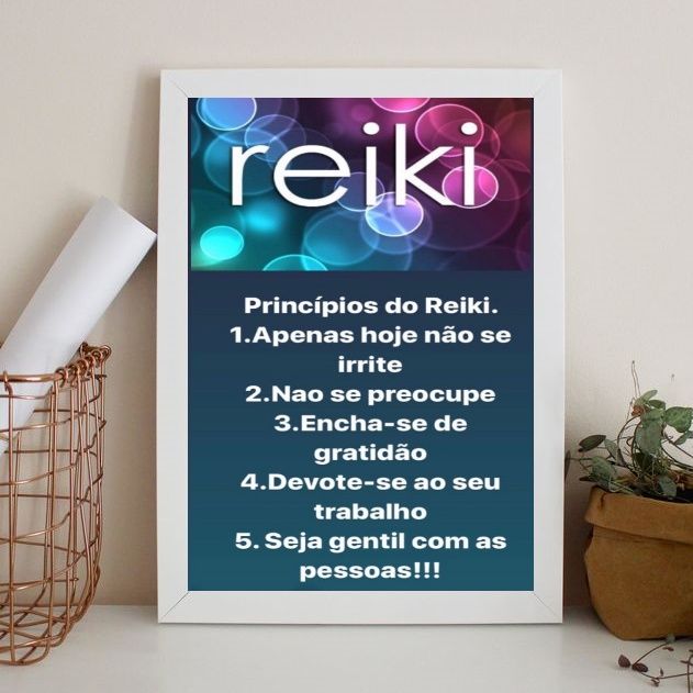 Quadro Decorativo Princípios do Reiki