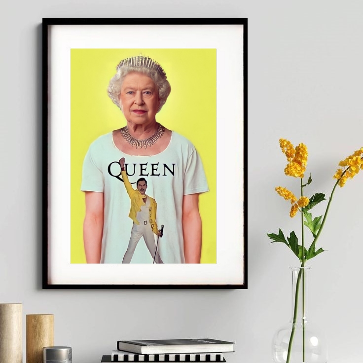 Quadro Decorativo Queen 60x48 Cm