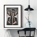 Quadro Decorativo Senhor Elefante- 60x48 Cm