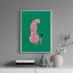 Quadro Decorativo The Pink Leopard