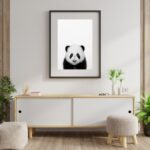 Quadro Decorativo Urso Panda - 60x48 Cm