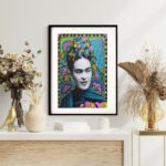 Quadro Frida Kahlo Old Floral 60x48 Cm